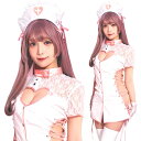 SugarWhip エナメルキャットナース ホワイト ナース コスプレ コスチューム なりきり 衣装 仮装 セクシー かわいい 大人用 女性衣装 レディース ハロウィン イベント 【A-2102_906230】