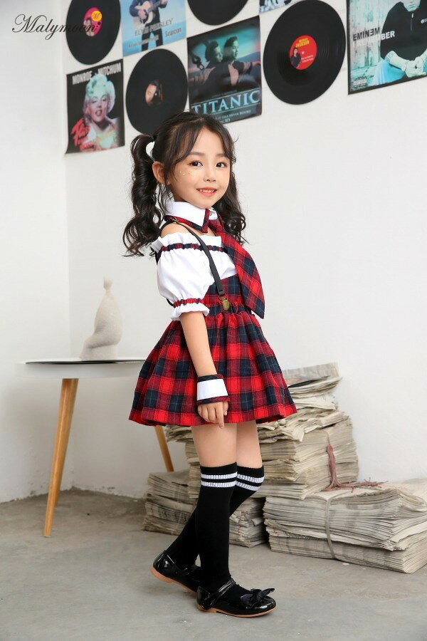 !!最安値挑戦中!! Malymoon kids　スクールガール レッド　130cm [マリームーン コスプレ 学生服 コスチューム 子供用 キッズ 制服 学生 私服 衣装 仮装 イベント ハロウィン]【_408870】 — vista 3