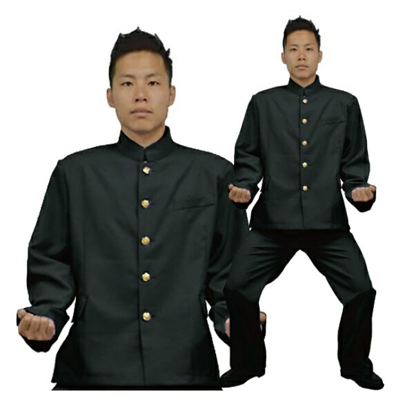 !!最安値挑戦中!! カラフル学ラン メンズ ブラック [学生服 制服 男子生徒 ハロウィン 集団仮装 衣装 コスプレ コスチューム 大人用 男性用]【A-1769_113582】