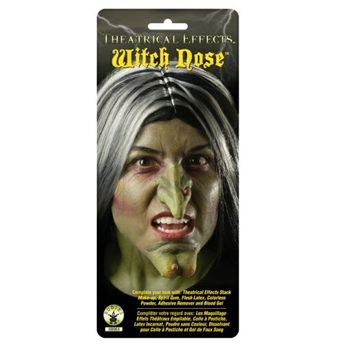 シアトリカル・エフェクト・ウィッチ・ノーズ（※別売の接着液が必要）（Theatricl Effects - Witch Nose） [メイクアップ 特殊メイク 魔女の鼻 つけ鼻 ハロウィングッズ]【689649】_HB