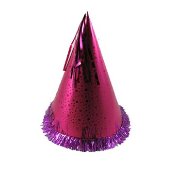 [パーティー 帽子]三角帽子（ピンク）　[三角帽子 とんがり帽子 誕生日 主役 ハット イベント 二次会 クリスマス ハロウィン 宴会 応援グッズ]【K-3522】