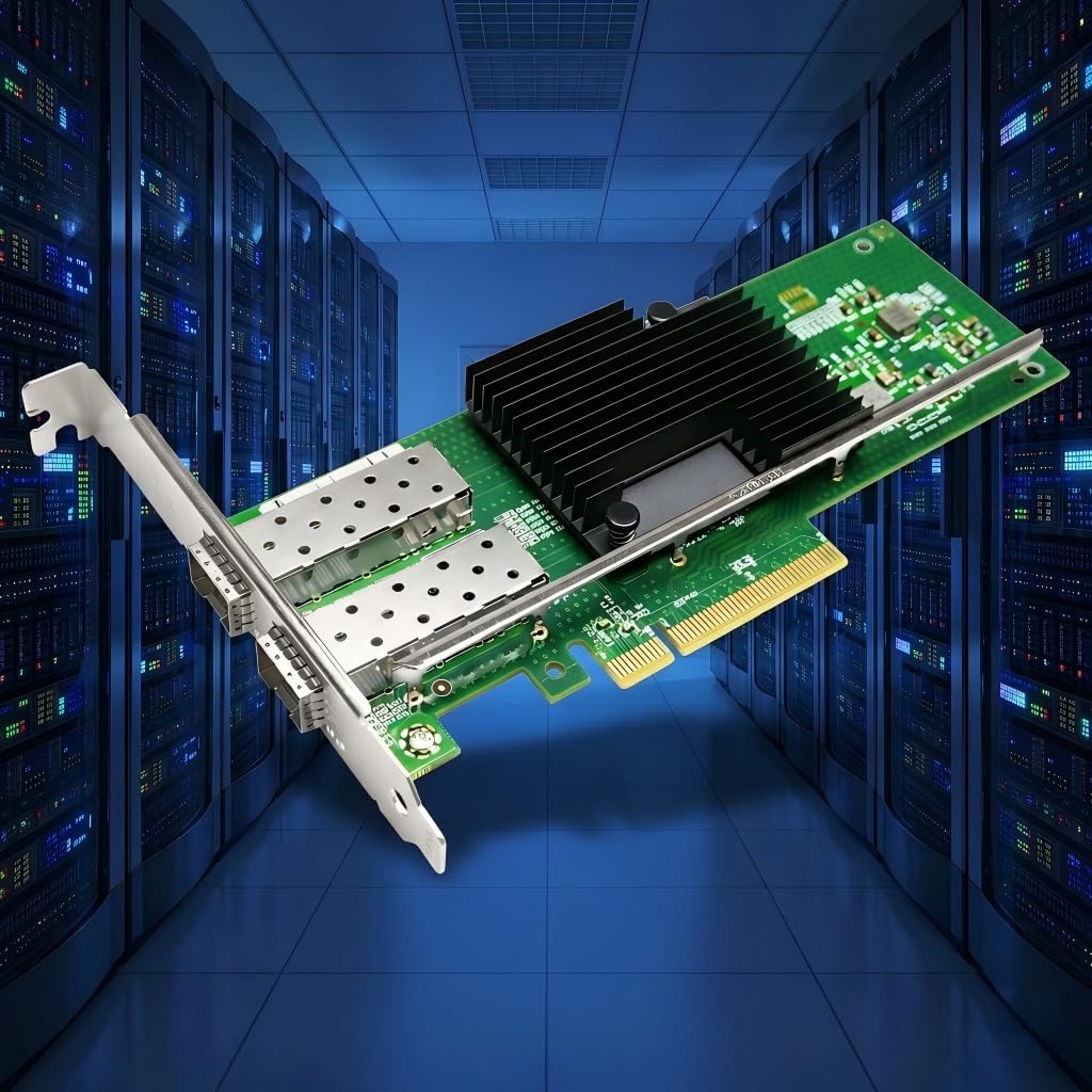 【Intel X710コントローラー搭載・サーバー級の安定性】信頼性の高い Intel X710 を採用したエンタープライズ向けネットワークカード(NIC)。産業グレードの部品で構成され、ミッションクリティカルなサーバー環境でも24時間365日の連続稼働に耐える堅牢な動作を提供します。【デュアル10G SFP+・高速低遅延】PCIe x8接続で、10Gbps の SFP+ ポートを2基搭載。データセンターやクラウド環境の大量トラフィックでもボトルネックを抑え、超高速・低遅延のネットワークを構築できます。【仮想化＆ストレージに最適・SR-IOV/iSCSI】SR-IOV により仮想化環境の I/O オーバーヘッドを大幅に削減。iSCSI / NFS に対応し、CPU負荷を抑えつつストレージアクセスを高速化、効率的な SAN/NAS 環境を実現します。【幅広いサーバーOSに対応】Windows Server / Linux / VMware(ESXi) など主要サーバーOSに幅広く対応。複雑な設定なしで既存のITインフラや仮想化基盤にシームレスに統合できます。【多用途＆ブラケット2種付属】クラウドサーバー、AI計算、社内データセンター、エッジコンピューティングなど多様な用途に対応。標準ブラケットに加え、1U/2Uラックサーバー向けのロープロファイル(半高)ブラケットも付属。保証2年。商品の説明 エンタープライズ水準の安定性を、あなたのサーバーに エンタープライズ水準の安定性を、あなたのサーバーに AI推論ノードやクラウドデータセンターにおいて、ネットワークの遅延や切断はシステム全体の致命傷となります。本製品は、世界中のデータセンターで絶対的な実績を誇る「Intel X710」コントローラーを採用した産業用グレードのネットワークアダプターです。 過酷なサーバールーム環境（動作温度0℃〜55℃）でも24時間365日の連続稼働（24/7 reliable operation）を保証し、ミッションクリティカルなインフラストラクチャにの信頼性を提供します。 SR-IOVによる仮想化環境の最適化&amp;ハードウェアオフロードでCPU負荷を軽減&amp;デュアル10Gbps SFP+ ポート SR-IOVによる仮想化環境の最適化 ベアメタル仮想化技術（SR-IOV）に完全対応。VMwareやProxmoxなどのハイパーバイザー環境で、各仮想マシン（VM）に直接ハードウェアI/Oを割り当て、ネットワークのボトルネックと遅延を徹底的に排除します。 ハードウェアオフロードでCPU負荷を軽減 iSCSIやNFSなどのストレージプロトコル、高度なパケット処理をネットワークカード側でオフロード（肩代わり）します。ホストCPUの負荷が劇的に低下し、解放された計算リソースをAIの演算やビッグデータ解析に集中させることができます。 デュアル10Gbps SFP+ ポート RJ45（銅線）に比べ、発熱が少なく電磁ノイズ（EMI）に強いSFP+スロットを2基搭載。光トランシーバーやDACケーブルを柔軟に選択でき、ラック内の短距離接続からデータセンター間の長距離通信まで、ロスなく10Gbpsのフルスピードを提供します。 あらゆるシステムに適合する柔軟な設計 あらゆるシステムに適合する柔軟な設計 PCI Express 3.0 x8 バス（x16スロット互換）を採用し、Windows Server、Linux、VMware ESXiなど主要なサーバー向けOSを幅広くサポートしています。 また、標準のフルハイトブラケットに加えて「ロープロファイルブラケット」を同梱。スペースの限られたエッジコンピューティングPC、ソフトルーター（Soft Routing）、1U/2Uのラックマウントサーバーなど、多様な筐体に干渉することなくシームレスに組み込むことが可能です。 10Gネットワークカード 従来品との圧倒的な性能比較 | PI71F21 10Gネットワークカード 従来品との圧倒的な性能比較 | PI71F21 妥協なきエンタープライズ仕様（詳細パラメーター） 妥協なきエンタープライズ仕様（詳細パラメーター） Q&amp;A Q&amp;A-1 Q1: SFP+トランシーバー（光モジュール）やDACケーブルは付属していますか？ A1: いいえ、本製品にはSFP+トランシーバーやDACケーブルは付属しておりません。ご使用のネットワーク環境や通信距離に合わせて、10G SFP+対応のモジュールまたはケーブルを別途ご用意ください。 Q&amp;A-2 Q2: 10GBASE-T (RJ45) 変換モジュールを使用して、通常のLANケーブル（Cat6aなど）を接続することは可能ですか？ A2: はい、可能です。本製品のSFP+ポートに互換性のある「SFP+ to 10GBASE-T 変換トランシーバーモジュール」を装着していただくことで、一般的なRJ45のLANケーブルを使用して通信することができます。ただし、RJ45変換モジュールは発熱が大きいため、サーバーケース内の冷却（エアフロー）を十分に確保してください。 Q&amp;A-3 Q3: SR-IOVを利用するための要件は何ですか？ A3: 本製品のSR-IOV機能を活用するには、マザーボードのBIOS（VT-dやIOMMUの有効化）、ハイパーバイザー（VMware ESXiやProxmox等）、およびゲストOSのすべてがSR-IOVに対応し、正しく構成されている必要があります。 Q&amp;A Q&amp;A-4 Q4: デスクトップPC（Windows 10 / 11）でも使用できますか？ A4: はい、ハードウェア要件（PCIe x8 または x16 スロットの空き）を満たしていれば、デスクトップPCでもご使用いただけます。Intel公式サイトから最新のIntel Ethernet Adapter Complete Driver Packをダウンロードしてインストールしてください。ただし、本来はサーバー向け製品であるため、OSのバージョンによっては手動でのドライバー指定が必要になる場合があります。 Q&amp;A-5 Q5: iSCSIブート（ネットワークブート）には対応していますか？ A5: はい、Intel X710チップの標準機能として、PXEブートおよびiSCSIブートに対応しております。大規模なディスクレスサーバー環境の構築にも最適です。