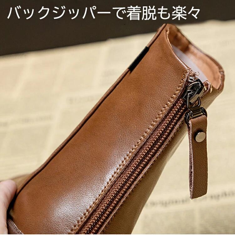 本革 裏起毛 真冬 春ブーツ ショートブーツ ブーツ 秋夏　レディース ウエスタンブーツ ローヒール ヒール 3.5cm ファスナー 美脚 チェルシーブーツ シューズ 厚底 柔らか 低反発 軽量 軽い 小さいサイズ 大きいサイズ