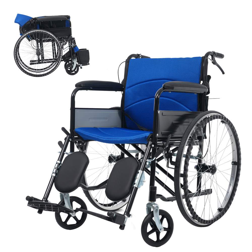【商品詳細】 Dimensions & Details style="width: 40%;line-height:24px;padding: 12px 16px;background: #F7F8FA;border-right: 1px solid #E5E5E5;border-bottom: 1px solid #E5E5E5;word-break: break-word;white-space: pre-wrap">・素材 style="width: 60%;line-height:18px;padding: 12px 16px;border-bottom: 1px solid #E5E5E5;word-break: break-word;white-space: pre-wrap">鉄 style="width: 40%;line-height:24px;padding: 12px 16px;background: #F7F8FA;border-right: 1px solid #E5E5E5;border-bottom: 1px solid #E5E5E5;word-break: break-word;white-space: pre-wrap">・カラー style="width: 60%;line-height:18px;padding: 12px 16px;border-bottom: 1px solid #E5E5E5;word-break: break-word;white-space: pre-wrap">レッド、ブラック、ブルー style="width: 40%;line-height:24px;padding: 12px 16px;background: #F7F8FA;border-right: 1px solid #E5E5E5;border-bottom: 1px solid #E5E5E5;word-break: break-word;white-space: pre-wrap">・商品サイズ style="width: 60%;line-height:18px;padding: 12px 16px;border-bottom: 1px solid #E5E5E5;word-break: break-word;white-space: pre-wrap">幅66*奥行き100*高85cm style="width: 40%;line-height:24px;padding: 12px 16px;background: #F7F8FA;border-right: 1px solid #E5E5E5;border-bottom: 1px solid #E5E5E5;word-break: break-word;white-space: pre-wrap">・梱包数 style="width: 60%;line-height:18px;padding: 12px 16px;border-bottom: 1px solid #E5E5E5;word-break: break-word;white-space: pre-wrap">1 style="width: 40%;line-height:24px;padding: 12px 16px;background: #F7F8FA;border-right: 1px solid #E5E5E5;border-bottom: 1px solid #E5E5E5;word-break: break-word;white-space: pre-wrap">・梱包サイズ style="width: 60%;line-height:18px;padding: 12px 16px;border-bottom: 1px solid #E5E5E5;word-break: break-word;white-space: pre-wrap">85*77*25cm style="width: 40%;line-height:24px;padding: 12px 16px;background: #F7F8FA;border-right: 1px solid #E5E5E5;border-bottom: 1px solid #E5E5E5;word-break: break-word;white-space: pre-wrap">・重量（N.W.） style="width: 60%;line-height:18px;padding: 12px 16px;border-bottom: 1px solid #E5E5E5;word-break: break-word;white-space: pre-wrap">13.8kg style="width: 40%;line-height:24px;padding: 12px 16px;background: #F7F8FA;border-right: 1px solid #E5E5E5;border-bottom: 1px solid #E5E5E5;word-break: break-word;white-space: pre-wrap">・重量（G.W.） style="width: 60%;line-height:18px;padding: 12px 16px;border-bottom: 1px solid #E5E5E5;word-break: break-word;white-space: pre-wrap">15.9kg style="width: 40%;line-height:24px;padding: 12px 16px;background: #F7F8FA;border-right: 1px solid #E5E5E5;border-bottom: 1px solid #E5E5E5;word-break: break-word;white-space: pre-wrap">・生産国 style="width: 60%;line-height:18px;padding: 12px 16px;border-bottom: 1px solid #E5E5E5;word-break: break-word;white-space: pre-wrap">中国 style="width: 40%;line-height:24px;padding: 12px 16px;background: #F7F8FA;border-right: 1px solid #E5E5E5;border-bottom: 1px solid #E5E5E5;word-break: break-word;white-space: pre-wrap">・組立品/完成品 style="width: 60%;line-height:18px;padding: 12px 16px;border-bottom: 1px solid #E5E5E5;word-break: break-word;white-space: pre-wrap">組立品 【セールスポイント】◎01【毎日の移動を、安心して心地よく】使う方にも、介助する方にも配慮した設計の車椅子です。通院や外出、日常の介助まで。安全性・快適性・操作性をバランスよく備え、毎日の移動を無理なくサポートします。◎02【安全性に配慮した基本設計】日常の介助や外出時を想定し、安心して使える設計です。【介助ブレーキ】介助者が手元で操作でき、坂道や人混みでもスピードを調整しやすく安心です。【駐車ブレーキ】停止時や乗り降りの際にしっかり固定でき、思わぬ動きを防ぎます。◎03【安全ベルト】体のずれを抑え、座位を安定させることで移動中も安心です。【サイドガード】衣類が駆動輪・主輪に巻き込まれるのを防ぎ、汚れや引っかかりを軽減します。【段差対応構造】踏み込み操作で前輪を持ち上げやすく、段差や小さな障害物も安定して越えられます。【転倒防止構造】リクライニング時や体重移動時の転倒を防ぎ、安心して使用できます。◎04【快適さを考えた座り心地】毎日使うものだからこそ、無理のない快適性を追求しました。【メッシュシート（座面・背もたれ）】通気性に優れ、ムレにくく、季節を問わず快適に座れます。ファスナーで固定する仕様のため、簡単に取り外せて、お手入れや洗浄がしやすく、清潔に保てます。◎05【PU張りソフト肘掛け】柔らかく腕にフィットし、移動中も自然にリラックスできる姿勢をサポート。表面はPU素材なので、汚れてもサッと拭けてお手入れ簡単です。◎06【レッグサポート 】小腿を支えることで足元が安定し、長時間でも負担を感じにくい設計です。付属のベルト式は、お好みに応じて交換して使用できます。【フットサポート 】フットサポートは0〜90°で無段階調整可能。使用者に合わせて角度を細かく設定でき、脚を快適に支えます。◎07【操作しやすく、スムーズな走行】扱いやすさに配慮し、毎日の移動を快適にします。【前輪キャスター】360度回転可能で、小回りが利き、方向転換や移動もスムーズです。◎08【波型ハンドリム】手にフィットしやすい形状で、握りやすく、軽い力でも漕ぎやすい設計です。【ポリウレタンタイヤ】耐摩耗性・耐衝撃性に優れ、安定した走行を実現します。◎09【外出時に便利な機能】日常使いから外出まで、使い勝手にも配慮しています。【背面ポケット付き】小物や必要なものを収納でき、外出時にも便利です。【コンパクト折りたたみ】省スペースで収納でき、車載にも対応しやすい設計です。【材質】Steel【サイズ】85 x 77.5 x 25.5 cm【重量】15.9 kg