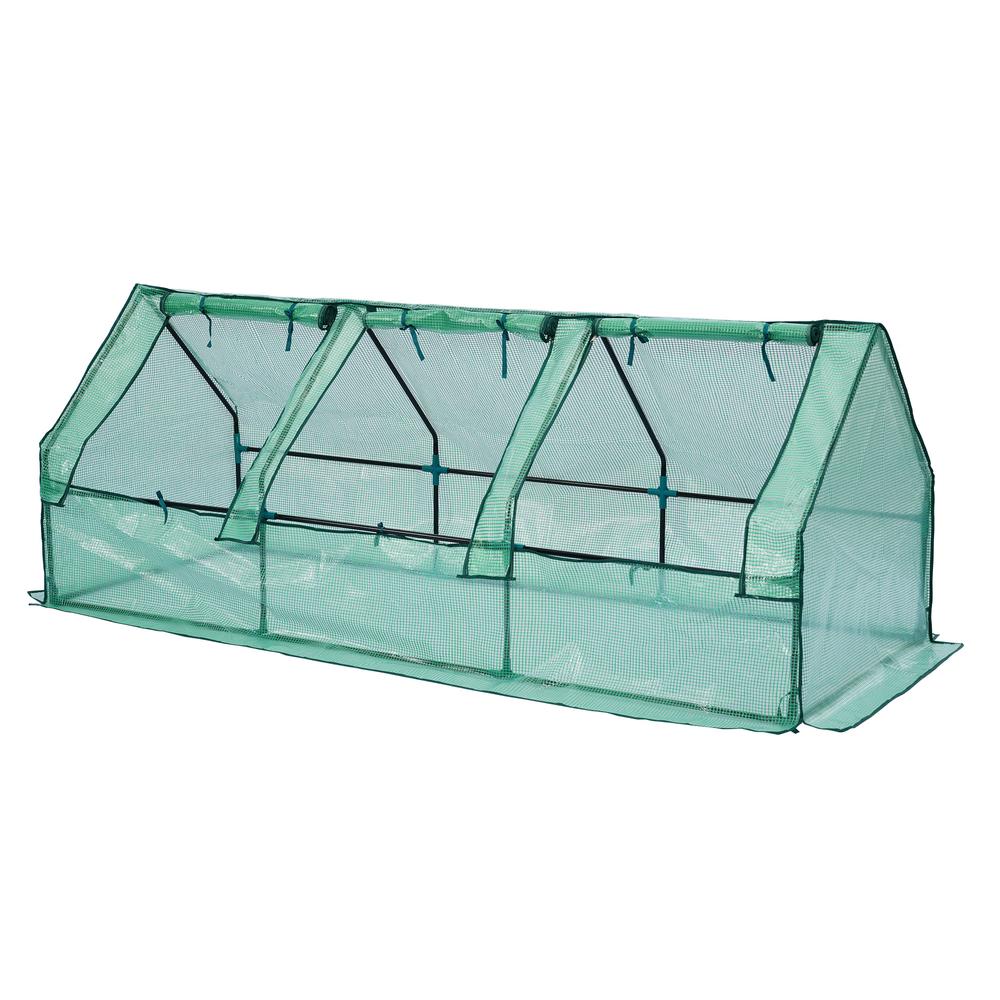 【商品詳細】 Dimensions & Details style="width: 40%;line-height:24px;padding: 12px 16px;background: #F7F8FA;border-right: 1px solid #E5E5E5;border-bottom: 1px solid #E5E5E5;word-break: break-word;white-space: pre-wrap">・素材 style="width: 60%;line-height:18px;padding: 12px 16px;border-bottom: 1px solid #E5E5E5;word-break: break-word;white-space: pre-wrap">スチール style="width: 40%;line-height:24px;padding: 12px 16px;background: #F7F8FA;border-right: 1px solid #E5E5E5;border-bottom: 1px solid #E5E5E5;word-break: break-word;white-space: pre-wrap">・カラー style="width: 60%;line-height:18px;padding: 12px 16px;border-bottom: 1px solid #E5E5E5;word-break: break-word;white-space: pre-wrap">ホワイト+シルバー、グリーン+シルバー style="width: 40%;line-height:24px;padding: 12px 16px;background: #F7F8FA;border-right: 1px solid #E5E5E5;border-bottom: 1px solid #E5E5E5;word-break: break-word;white-space: pre-wrap">・商品サイズ style="width: 60%;line-height:18px;padding: 12px 16px;border-bottom: 1px solid #E5E5E5;word-break: break-word;white-space: pre-wrap">245*95*97cm style="width: 40%;line-height:24px;padding: 12px 16px;background: #F7F8FA;border-right: 1px solid #E5E5E5;border-bottom: 1px solid #E5E5E5;word-break: break-word;white-space: pre-wrap">・梱包数 style="width: 60%;line-height:18px;padding: 12px 16px;border-bottom: 1px solid #E5E5E5;word-break: break-word;white-space: pre-wrap">1 style="width: 40%;line-height:24px;padding: 12px 16px;background: #F7F8FA;border-right: 1px solid #E5E5E5;border-bottom: 1px solid #E5E5E5;word-break: break-word;white-space: pre-wrap">・梱包サイズ style="width: 60%;line-height:18px;padding: 12px 16px;border-bottom: 1px solid #E5E5E5;word-break: break-word;white-space: pre-wrap">96*31*11.5cm style="width: 40%;line-height:24px;padding: 12px 16px;background: #F7F8FA;border-right: 1px solid #E5E5E5;border-bottom: 1px solid #E5E5E5;word-break: break-word;white-space: pre-wrap">・重量（N.W.） style="width: 60%;line-height:18px;padding: 12px 16px;border-bottom: 1px solid #E5E5E5;word-break: break-word;white-space: pre-wrap">13KG style="width: 40%;line-height:24px;padding: 12px 16px;background: #F7F8FA;border-right: 1px solid #E5E5E5;border-bottom: 1px solid #E5E5E5;word-break: break-word;white-space: pre-wrap">・重量（G.W.） style="width: 60%;line-height:18px;padding: 12px 16px;border-bottom: 1px solid #E5E5E5;word-break: break-word;white-space: pre-wrap">14KG style="width: 40%;line-height:24px;padding: 12px 16px;background: #F7F8FA;border-right: 1px solid #E5E5E5;border-bottom: 1px solid #E5E5E5;word-break: break-word;white-space: pre-wrap">・生産国 style="width: 60%;line-height:18px;padding: 12px 16px;border-bottom: 1px solid #E5E5E5;word-break: break-word;white-space: pre-wrap">中国 style="width: 40%;line-height:24px;padding: 12px 16px;background: #F7F8FA;border-right: 1px solid #E5E5E5;border-bottom: 1px solid #E5E5E5;word-break: break-word;white-space: pre-wrap">・組立品/完成品 style="width: 60%;line-height:18px;padding: 12px 16px;border-bottom: 1px solid #E5E5E5;word-break: break-word;white-space: pre-wrap">組立品 【セールスポイント】◎01 1WAY レイズドベッドの単独使用。 2WAY ビニールハウスの単独使用。 3WAY 両者の併用温室ハウス 。大切な植物を守ります雨や風や害虫、対策の難しい霜の被害から大切なお花や野菜などを守ります。◎02【レイズドベッド】家庭菜園や花づくりに最適！「育てる楽しさ」をもっと快適に お庭やベランダでのガーデニングを、安全＆快適に楽しめるガーデンベッド。◎03 大容量だからこそ、多様な作物を栽培可能！排水性&通気性抜群!底部オープンデザイン。水のやりすぎを防ぐ。根腐れ防止。土壌の湿り気や新鮮さを保つ。◎04【高品質の素材】耐寒性 耐熱性 耐食性 【表面塗装処理】0.5mm亜鉛メッキ鋼板 【強力な防錆性能】木材と比べて腐食の心配も少なく、耐久性が向上して、長期間ご使用いただけます。◎04【補強されたサポート設計】中央にサポートバーがあり、 変形しにくい構造です。壁面の凹凸構造が衝撃や圧力を分散し、歪みにくく安定した仕上がりです。◎05【ビニールハウス】夏は涼しく、冬は暖かい。光合成・UV防護。温室は日中に太陽光を取り込み、光合成を促進することで植物の成長を助けるとともに、紫外線を軽減して植物を保護します。保温・防水。PVC生地が日中に蓄えた熱を保持し、内部の温度を安定させます。これにより、外気温の低下による冷え込みや霜の発生を防ぎ、大切な植物を安全に守ります。植物の保護はもちろん、お気に入りの鉢やプランターをおしゃれにディスプレイ。◎06【機能満々、使いやすい】重量物で押さえる。カバー固定用のロープ。巻き上げ式の扉。開閉ファスナー付き。◎07【組立簡単】工具付属、到着後簡単にネジを締めて取り付け可能です。ビニールハウスは差し込むだけカバーを被せて固定紐を結べば完成です!【材質】Steel【サイズ】96 x 31 x 11.5 cm【重量】14 kg