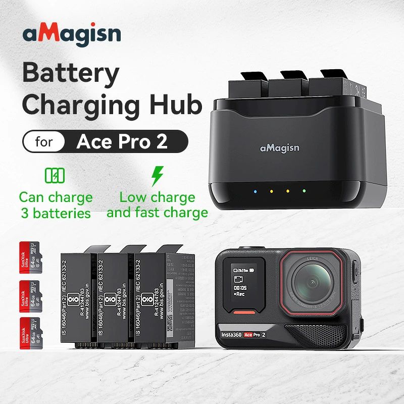 【互換品】Insta360 Ace Pro 2 インスタ360 ace pro2 対応 バッテリー充電器 充電...