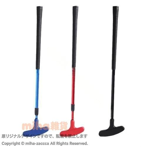 ゴルフパター 伸縮式 2ウェイ ゴルフパター 滑り止めグリップ ポータブル 両面トレ...