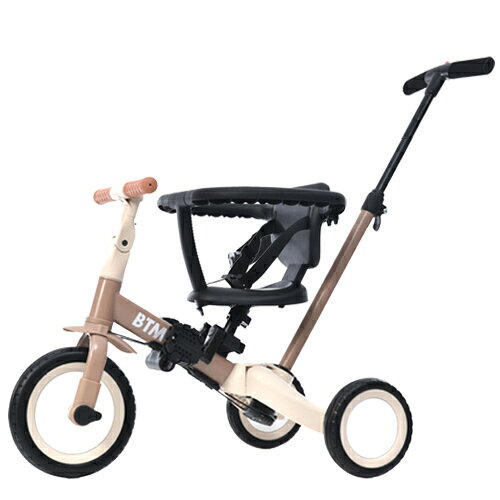 【商品詳細】【セールスポイント】【一台5役 長く楽しめる】押し棒付き三輪車三輪車補助輪キックバイクキックバイク二輪車、子供の成長に合わせて様々な機能で使える。【BIG車輪】柔らかくて空気入れ必要なし、使用寿命も長い。【便利な押し棒】脱着可能な押し棒は高さ調節可能で速度制御に役立つ。【ハンドル＆サドル調整可能】ハンドルの角度調節ができ、子供の成長に合わせて使用できる。【ペダルの脱着可能】ペダルの使用しない場合はサドルの下に保管できる。【3点式安全ベルト】走行時の揺れによりずり落ちるなどの事故からお子様を守る。【背もたれ脱着可能】必要のない時簡単に脱着することができる。【優しい座席シート】お子様を安心してお使いいただける。【材質】Steel【サイズ】69 x 39 x 17 cm【重量】5.6 kg