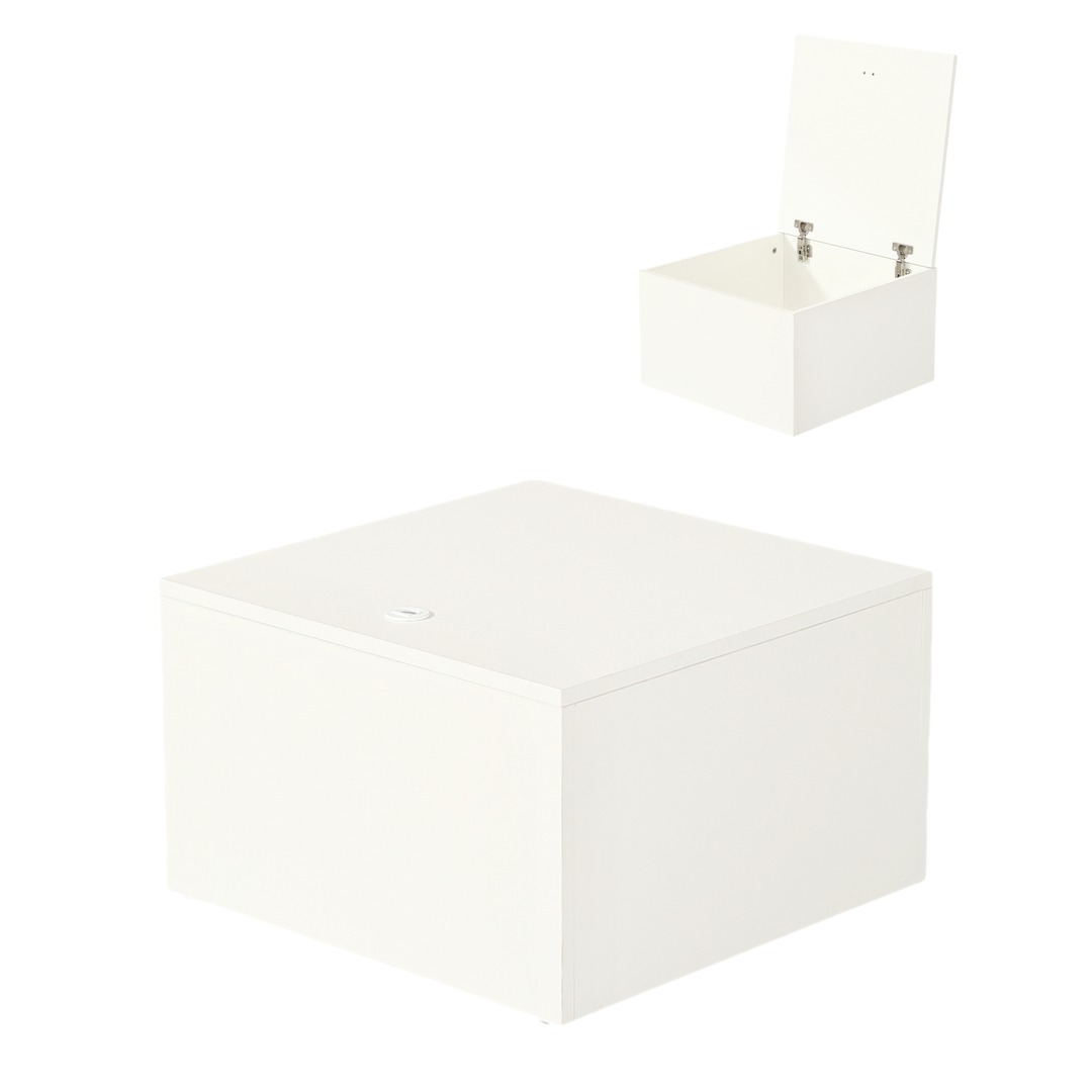【商品詳細】【セールスポイント】上開きボックス2個　サイズ：50*50*30cm　ご注意：2個セットです。ベッド（幅100cm、長さ200cm）になるには商品を4つ購入する必要があります。組立品です。【便利なユニット収納ベッド】選べる3タイプ：独立フタボックス/横両開きボックス（プッシュオープン扉フタ）/上開きボックス；さまざまなサイズに組み合わせることができます限られたスペースを有効活用。並べたり、重ねたり、色んな組み合わせができ、自由にレイアウトできます。【組み合わせ自由自在】ボックスの組み合わせ次第で様々なニーズに対応、テーブルとチェアのような使い方やシンプルなベンチとしてもご使用頂けます。【大容量収納ベッド】さまざまなサイズに組み合わせることができます限られたスペースを有効活用。底板が付いているボックスタイプでほこりが入りにくい構造になっています。床からの湿気も防ぎます。【水やキズに強くメラミン加工】硬度が高く、傷がつきにくいです。また、耐熱性や耐汚染性、耐光性、耐薬品性などが備わっていて、お手入れが楽です。"【おすすめ4パターン】横両開きボックス4個+上開きボックス4個セット （シングルベッド）、上開きボックス4個+独立フタボックス4個セット（シングルベッド）、横両開きボックス4個+上開きボックス4個+独立フタボックス4個セット（幅150cmベッド）【材質】Melamine【サイズ】68 x 58 x 17 cm【重量】24.8 kg
