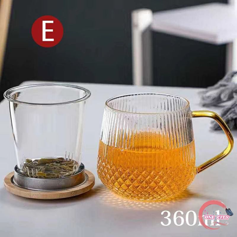 耐熱ガラスカップ 蓋付き コーヒーカップ おしゃれお茶コップ 直火対応 ガラスカッ...
