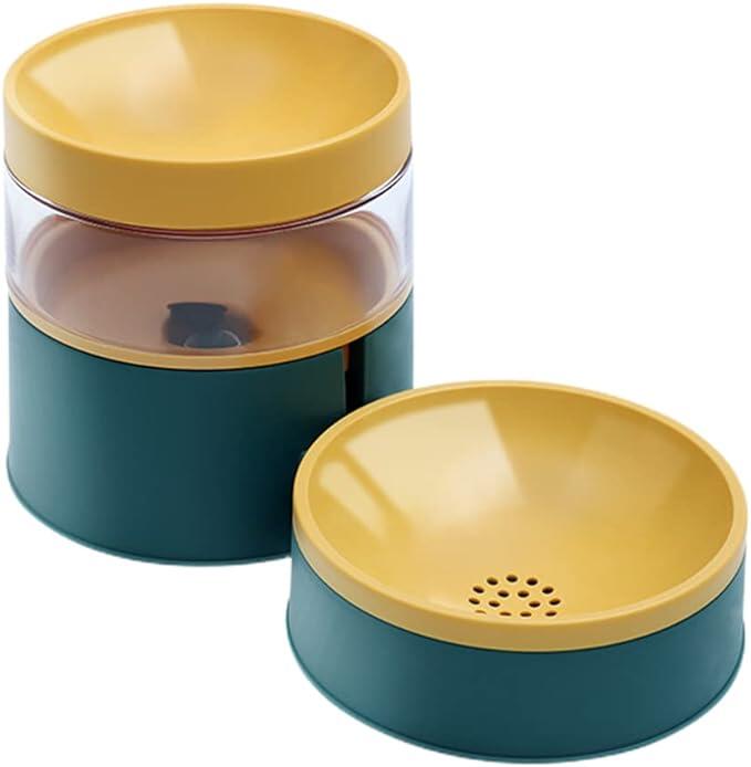 猫 皿 猫 えさ 皿犬 水飲み器 ペットボウル食器台ペット 犬食器猫食器猫餌入れ 猫ごはん皿猫用品自動給水器 ペット食器：H-Quality Mart