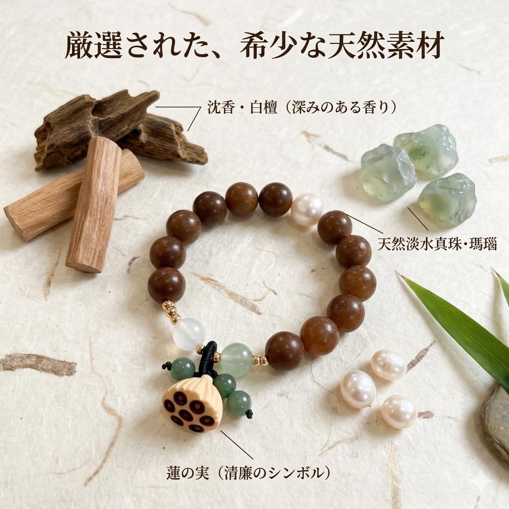 Leather - 【金運 仕事運 厄除け】パワーストーン ブレスレット メンズ レディース お守り 数珠 念珠 天然石 職人手作り 漢方 薬香珠 金運 仕事運 健康運 人間関係 幸運 人気