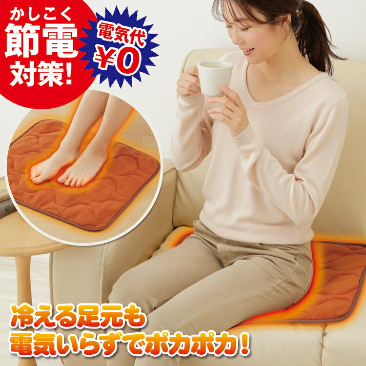 ミニラグ [ more hot 暖暖あったかどこでもパッド 2枚組 ]メイダイ 電気不要 あったかマット ( あったか敷きパッド ) マット 洗える 床暖房不要 マット あたたかい 洗える 敷パッド 敷パット 防寒 暖かい毛布