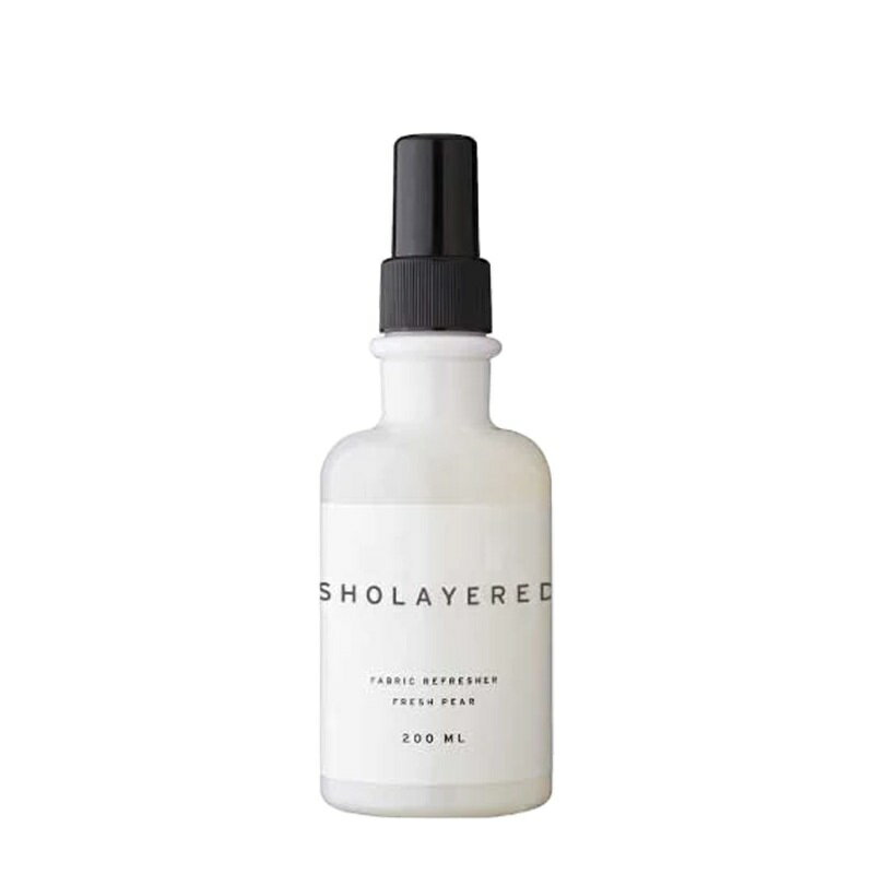 【LINE登録で300円OFF】SHOLAYERD ショーレイヤード ファブリック リフレッシャー 200ml[FABRIC REFRESHER フレッシュペア シュガーライチ フレグランス 香り 人気の香り いい香り いい匂い スプレー スプレーボトル 本体 ミスト ボトル 本体]のサムネイル