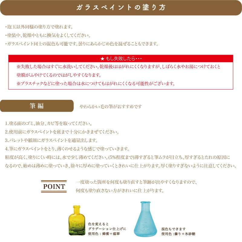 【閉店Saleポイント10倍!!】ターナー ガラスペイント 40ml 透明感 GLASS PAINT TURNERS 塗料 ガラス 11種 曇りガラス 専用クリア 単色 h-various-10000311 ハンドメイド Various サンプル画像3