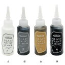 ターナー ガラスペイントライナー GLASS PAINT LINER 線を描く 白 黒 金 銀