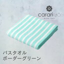 ◎ シービージャパン cbj マイクロファイバー カラリクオ バスタオル ボーダーグリーン タオル 吸水 ランドリー 速乾 ふわふわ マシュマロ ホテル