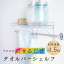 ●浴室やトイレのタオルハ゛ーに載せるだけの簡単設置。 ●サビにくいステンレス製で、水が通り抜けるので清潔感のある収納スペースが提供できます ●下部はフックになっている為、スポンジ等をかけることができます。 ■商品サイズ(約):幅10×奥行き35×高さ17cm ■重量(約):0.178kg ■パッケージサイズ(約):幅10.5×奥行17×高さ41.3cm ■素材・材質:本体/ステンレス キャップ/塩化ビニル樹脂 ■生産国：中国