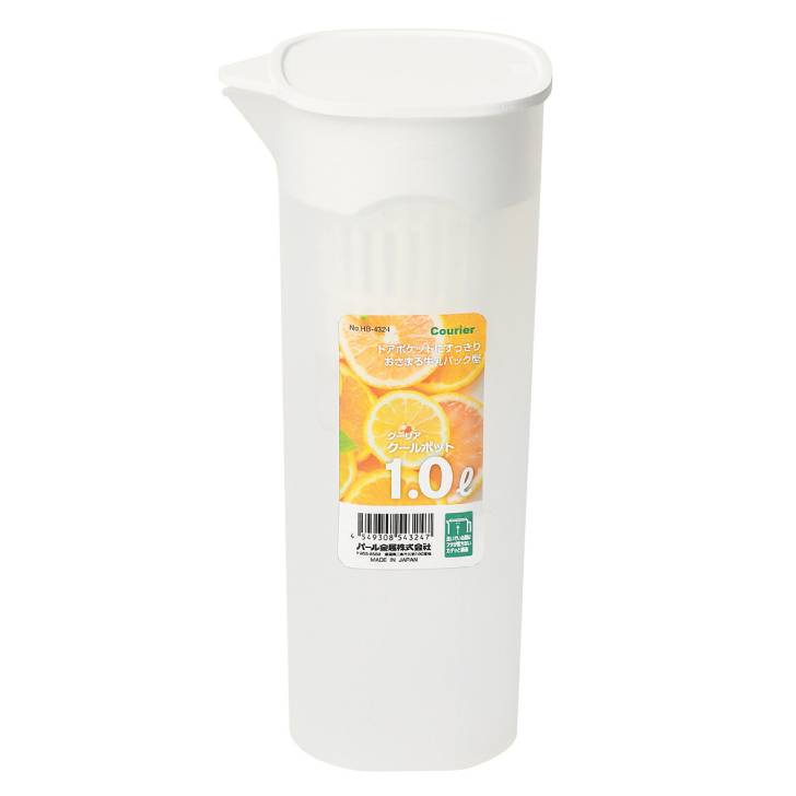 ◎ パール金属 キッチン クーリア クールポット1.1L 茶こし付 HB-4324 麦茶 麦茶ポット 冷水ポット ピッチャー 冷水筒 スリム