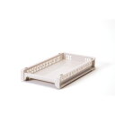 ◇ サンコープラスチック EラックトレーSM ファイルトレー eラック SM 幅22.6×奥行38.8×高さ24.9cm ベージュ 日本製 収納 ケース スタッ...