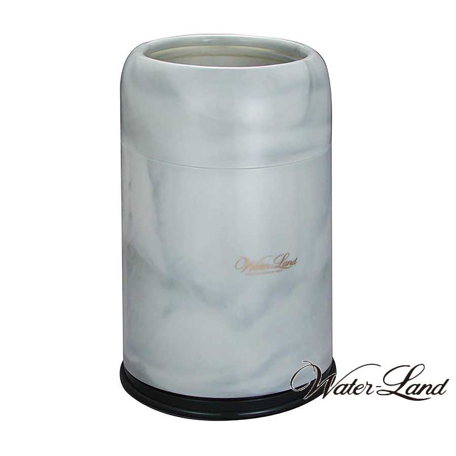 ◎ シンカテック ウォーターランド 屑入れ丸 L グレー NS-nK ごみ箱 ゴミ箱 大理石調模様 インテリア ホ..