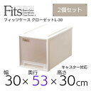   天馬 fits フィッツケース クローゼット L-30 収納 収納ケース 幅30 奥行53 収納ボックス 衣類収納 寝室 押入れ シンプル カプチーノ ベージュ スタッキング 積み重ね 日本製 整理整頓 片付け 新生活 fitsケース まとめ買い