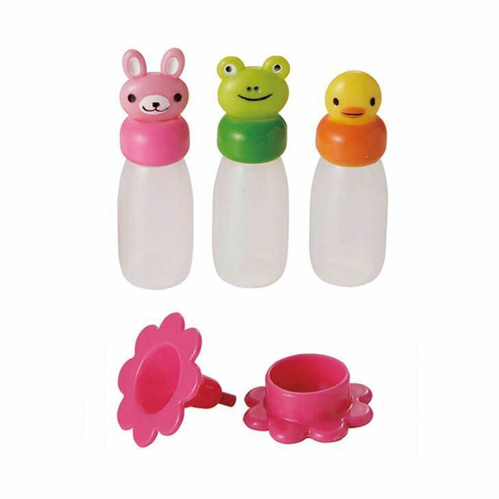 トルネ じょうご付きタレビン グリーン P-2687 キッチン お弁当 3個入り タレビン 調味料入れ かえる ..