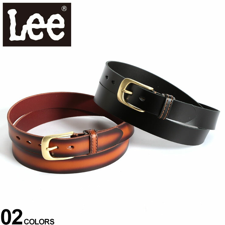 大きいサイズ メンズ Lee (リー) 牛革 ピンバックル ベルト 35mm 小物 グッズ ベルト アクセサリー レザーベルト プレゼント BTB540 流行 メンズファッション ブランド 原宿ゼンモール