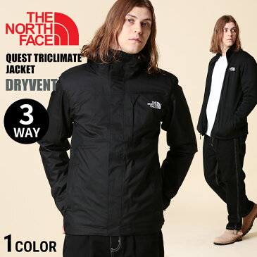 ザノースフェイス ジャケット THE NORTH FACE 3WAY フード フルジップ ジャケット QUEST TRICLIMATE JACKET DRYVENTメンズ アウター ジャケット ブルゾン ライナー 秋 冬 起毛 防寒 暖かい アウトド 梅雨 春夏 通勤ア NF0A3YFH