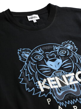 KENZO (ケンゾー) タイガープリント クルーネック 半袖 Tシャツ TIGERブランド メンズ 男性 トップス Tシャツ プリントT クルー 半袖 虎 コットン ストリート KZFB55TS0204YA