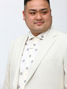最大2000円offクーポン配布中■大きいサイズ メンズ B&T CLUB (ビーアンドティークラブ) JAPANFABRIC シルク 麻 シングル 2ツ釦 ジャケット WHITE アウター ジャケット テーラード 紳士 ウール リネン フォーマル ビジカジ 春 51212548221S139