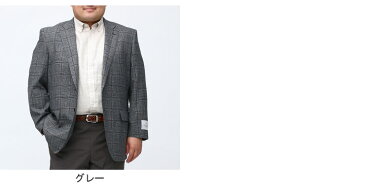 最大2000円offクーポン配布中■大きいサイズ メンズ B&T CLUB (ビーアンドティークラブ) JAPANFABRIC シルク 麻 チェック柄 シングル 2ツ釦 ジャケット アウター ジャケット テーラード 紳士 ウール リネン フォーマル ビジカジ 51212561421S139