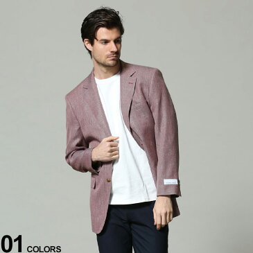 最大2000円offクーポン配布中■VITTORIO VENETO (ヴィットリオヴェネト) JAPANFABRIC シルク 麻 シングル 2ツ釦 ジャケット REDメンズ ビジネス 紳士 アウター ジャケット テーラード ビジカジ 紳士 ウール リネン フォーマル 春 51212046821S259