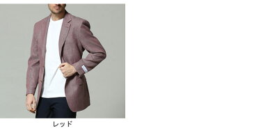 最大2000円offクーポン配布中■VITTORIO VENETO (ヴィットリオヴェネト) JAPANFABRIC シルク 麻 シングル 2ツ釦 ジャケット REDメンズ ビジネス 紳士 アウター ジャケット テーラード ビジカジ 紳士 ウール リネン フォーマル 春 51212046821S259
