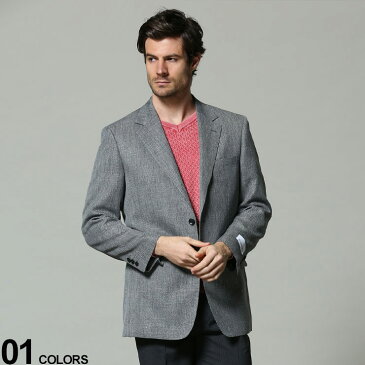 最大2000円offクーポン配布中■VITTORIO VENETO (ヴィットリオヴェネト) JAPANFABRIC シルク 麻 シングル 2ツ釦 ジャケット DARKGRAYメンズ ビジネス 紳士 アウター ジャケット テーラード ビジカジ 紳士 ウール リネン フォーマル 春 51212051821S259