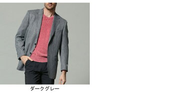 最大2000円offクーポン配布中■VITTORIO VENETO (ヴィットリオヴェネト) JAPANFABRIC シルク 麻 シングル 2ツ釦 ジャケット DARKGRAYメンズ ビジネス 紳士 アウター ジャケット テーラード ビジカジ 紳士 ウール リネン フォーマル 春 51212051821S259