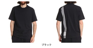 Y-3 (ワイスリー) バックスリーストライプ クルーネック 半袖 Tシャツ 3STP BLACKブランド メンズ 男性 トップス Tシャツ 半袖 シャツ スポーツ アディダス シンプル コットン 春 夏 Y3H16334