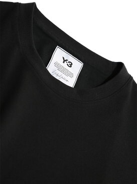 Y-3 (ワイスリー) バックスリーストライプ クルーネック 半袖 Tシャツ 3STP BLACKブランド メンズ 男性 トップス Tシャツ 半袖 シャツ スポーツ アディダス シンプル コットン 春 夏 Y3H16334