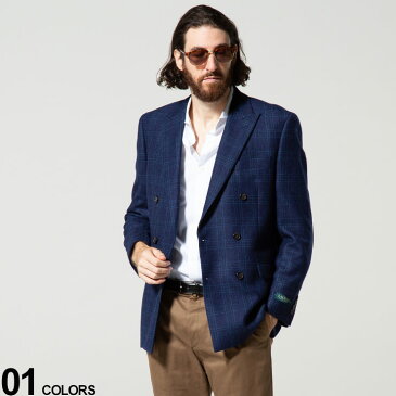 最大2000円offクーポン配布中■LAUREN RALPH LAUREN (ローレン ラルフ ローレン) ウール混 チェック柄 ダブル 6ツ釦 ジャケットブランド メンズ 男性 アウター ジャケット テーラード RLLNIY12P10050