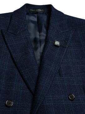最大2000円offクーポン配布中■LAUREN RALPH LAUREN (ローレン ラルフ ローレン) ウール混 チェック柄 ダブル 6ツ釦 ジャケットブランド メンズ 男性 アウター ジャケット テーラード RLLNIY12P10050
