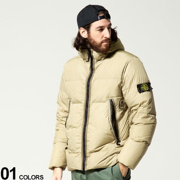 STONE ISLAND (ストーンアイランド) 袖ロゴ フード フルジップ ダウンジャケットブランド メンズ 男性 アウター ジャケット ブルゾン ダウン SIMO751540123