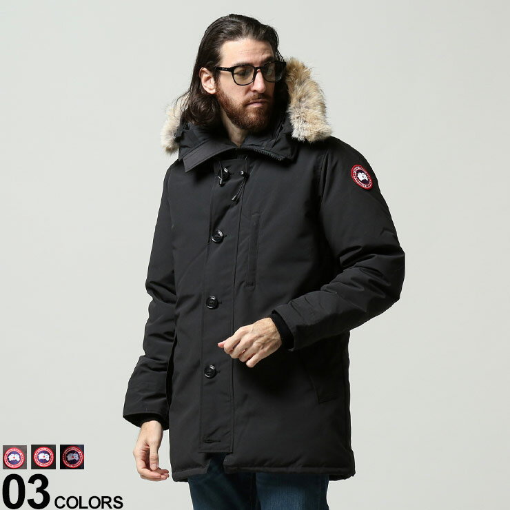 カナダグース CANADA GOOSE (カナダグース) ファーフード フルジップ ダウンジャケット CHATEAU PARKA FUSION FITブランド メンズ 男性 アウター ジャケット ブルゾン ダウン CG3426M