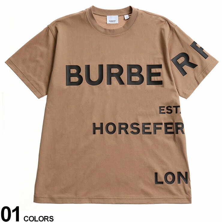 BURBERRY (バーバリー) ホースフェリープリント コットン オーバーサイズ 半袖 Tシャツブランド レディース トップス Tシャツ 半袖 シャツ BBL8048927