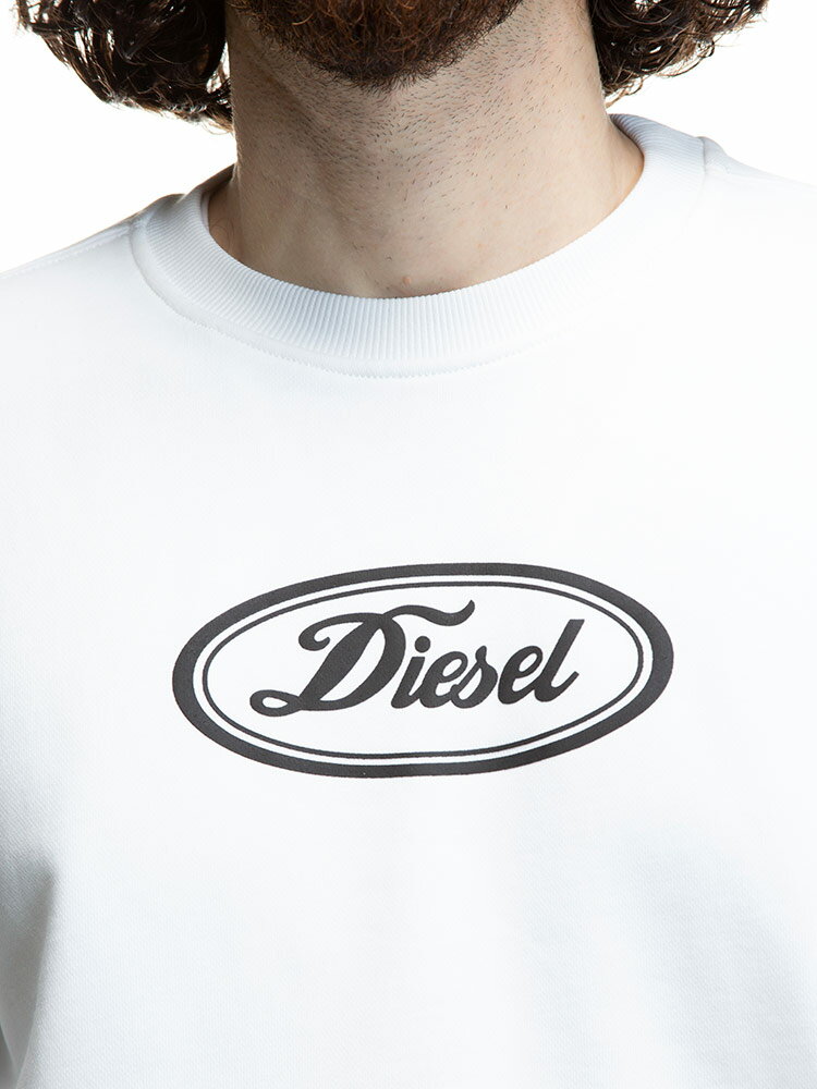 【クーポンで1,000円OFF】 DIESEL (ディーゼル) サークルロゴ クルーネック スウェット トレーナーブランド メンズ 男性 トップス トレーナー 長袖 プルオーバー DSA03784IAJH