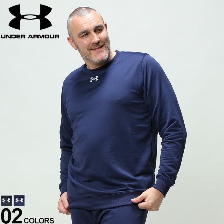 傫TCY Y UNDER ARMOUR (A [A[}[) LOOSE |Cg N[lbN XEFbgVc TEAM ARMOUR SWEATCREW g[i[ vI[o[  1375827