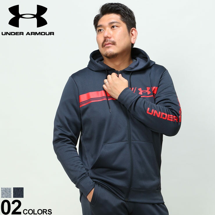 傫TCY Y UNDER ARMOUR (A [A[}[) LOOSE N C tWbv p[J[ ARMOUR FLEECE BAR LOGO FZ p[J[ Wbvp[J[ t[h 1375509