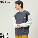 ディッキーズ トレーナー Dickies 裏毛 スエット スウェット ワンポイント クルーネック トレーナー 22782432メンズ 男性 トップス クルー トレーナー プルオーバー 長袖