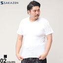 大きいサイズ メンズ SAKAZEN (サカゼン) ヒヤテック 吸水冷感 ドライ クルーネック 半袖 Tシャツ アンダーシャツ インナー Tシャツ BT364410H