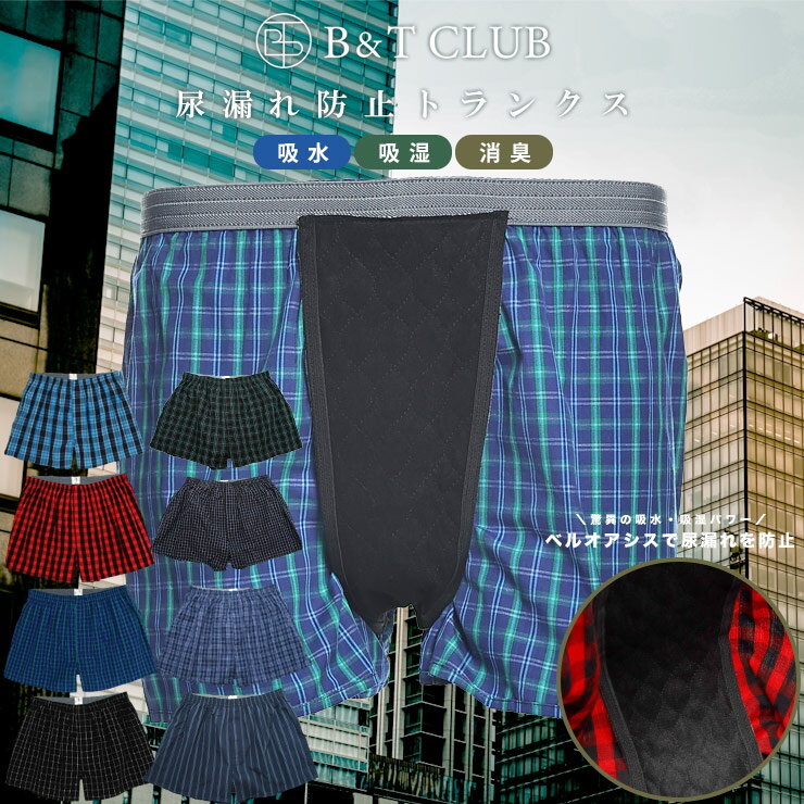トランクス 大きいサイズ メンズ ニット 入院 介護 病院 施設 失禁 吸湿 放湿 ちょい 漏れ 軽い シークレット パンツ 下着 トランクス らくらく 尿漏れ 3L 4L 5L 6L 7L 8L