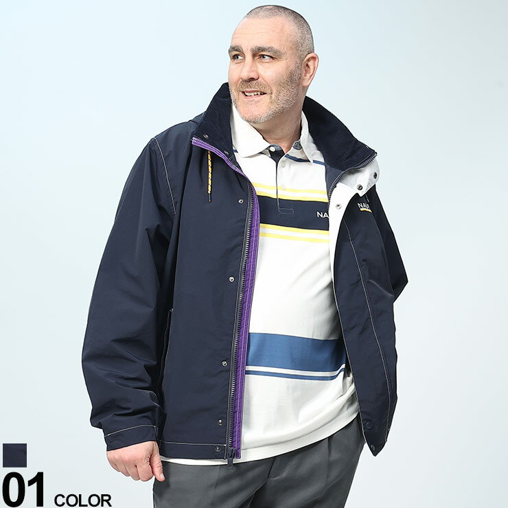 NAUTICA ナイロンジャケット バイカラー ビックシルエット 古着 2bbaed4629cf0b033c11fb54703226